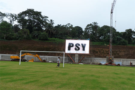 赤道幾內亞足球場戶外P8全彩屏